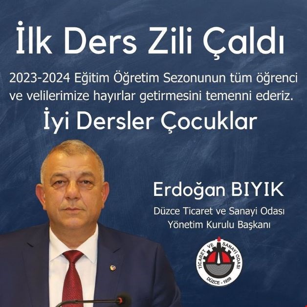 ERDOĞAN BIYIK'TAN İYİ DERSLER ÇOCUKLAR
