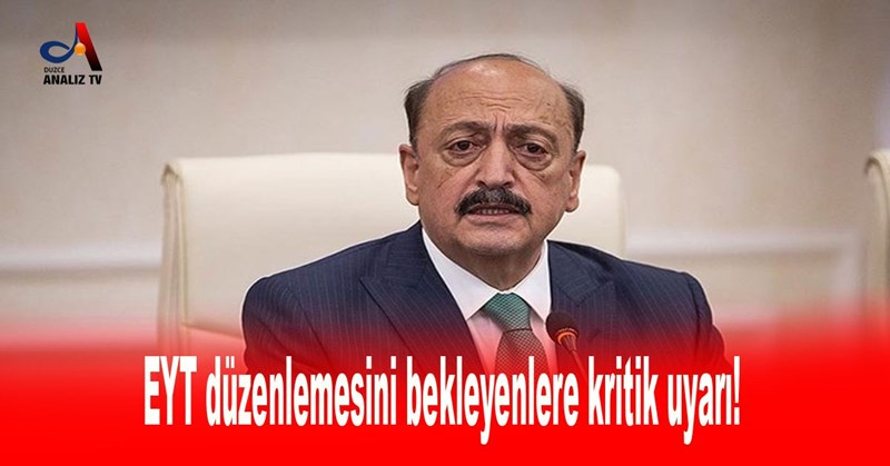 EYT düzenlemesini bekleyenlere kritik uyarı!