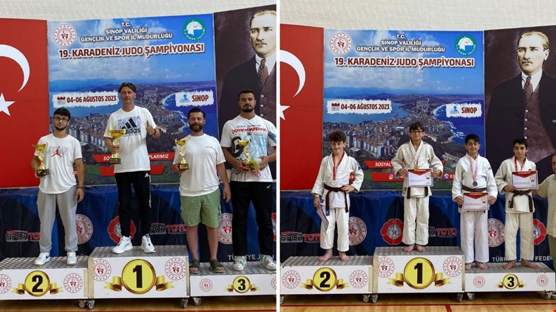 JUDOCULARIMIZ SİNOP’TA FIRTINA GİBİ ESTİ