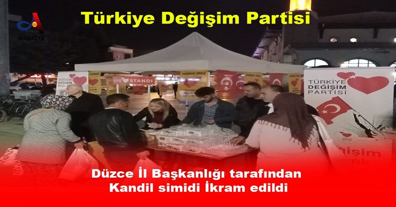 Kandil simidi İkram edildi