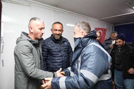 KARLA MÜCADELE EKİBİNE DESTEK ZİYARETİ