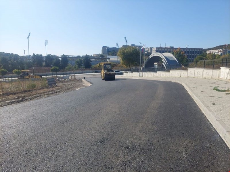 Konuralp Kız Öğrenci Yurdu Yolu Asfaltlandı