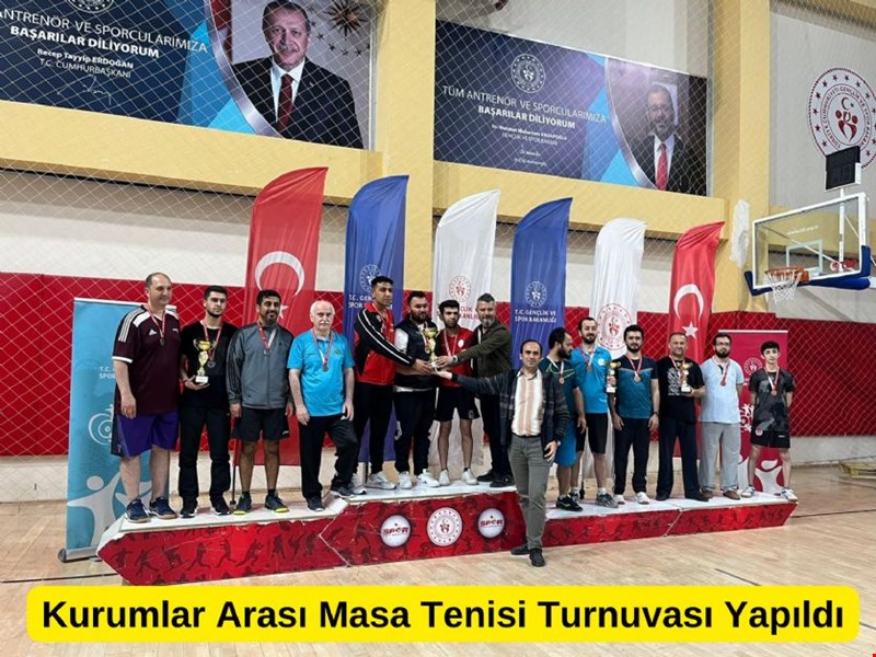 Kurumlar Arası Masa Tenisi Turnuvası Yapıldı
