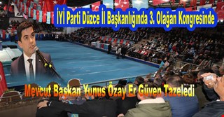 Mevcut Başkan Yunus Özay Er Güven Tazeledi