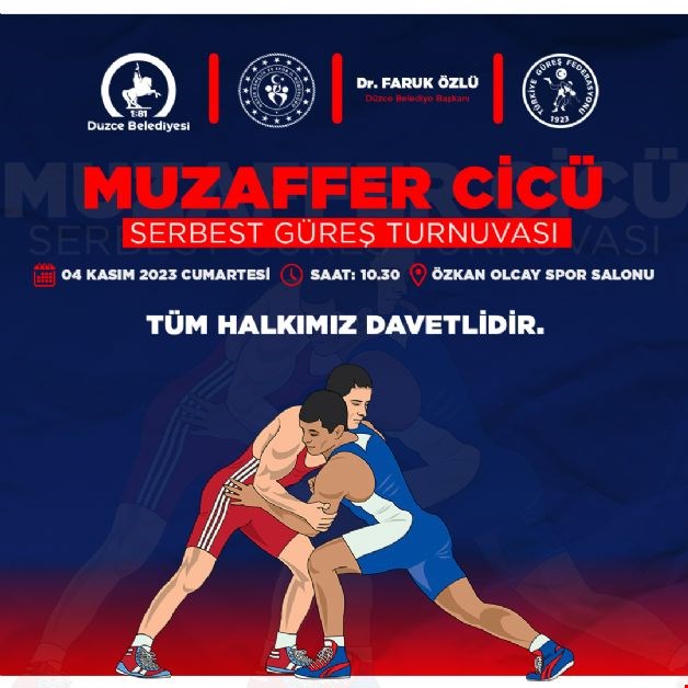 MUZAFFER CİCÜ SERBEST GÜREŞ TURNUVASI YAPILACAK