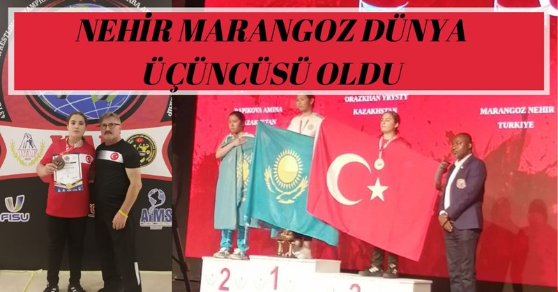 NEHİR MARANGOZ DÜNYA ÜÇÜNCÜSÜ OLDU