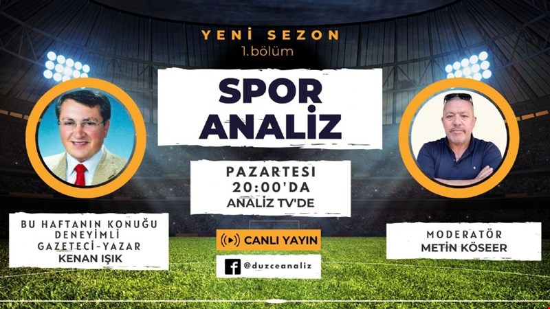 SPOR ANALİZ'DE YENİ SEZON BAŞLIYOR!