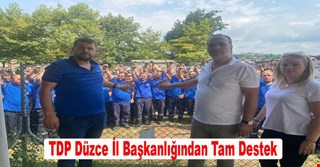 TDP Düzce İl Başkanlığından Standart Profil Çalışanlarına Tam destek