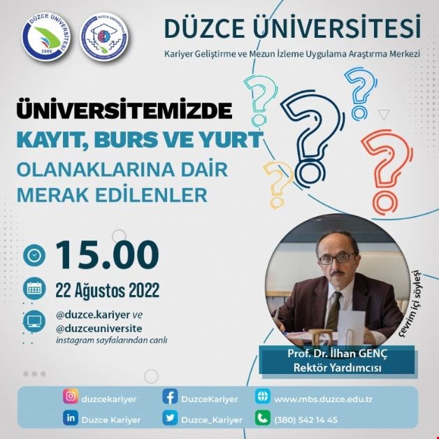 Üniversitemizde Kayıt, Burs ve Yurt Olanakları Hakkında Bilmeniz Gerekenler