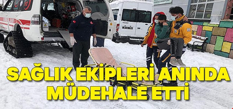 SAĞLIK EKİPLERİ KAR KIŞ DEMİYOR
