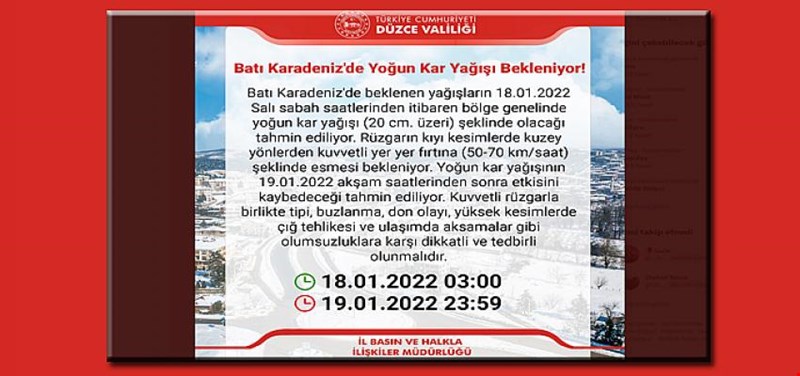 VALİLİK UYARDI