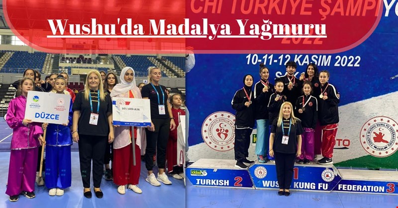 Wushu'da Madalya Yağmuru