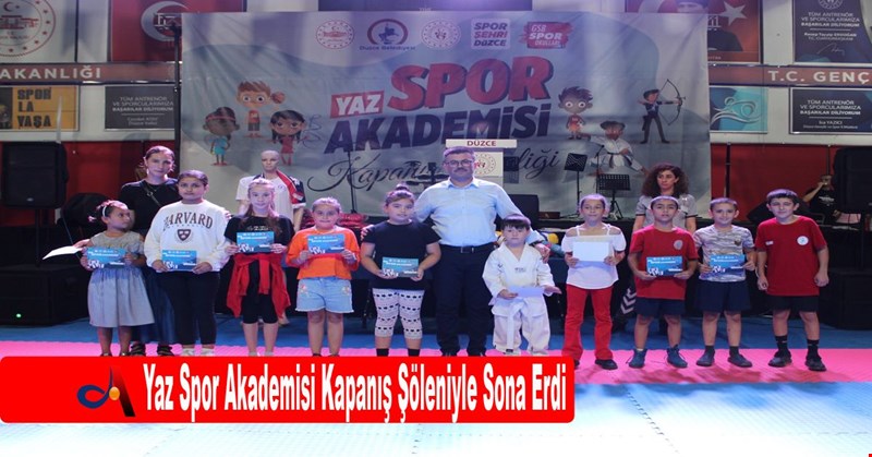 Yaz Spor Akademisi Kapanış Şöleniyle Sona Erdi