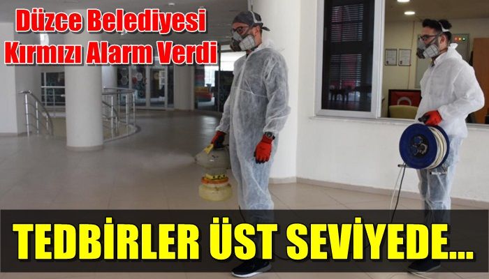 DÜZCE BELEDİYESİ KIRMIZI ALARM VERDİ