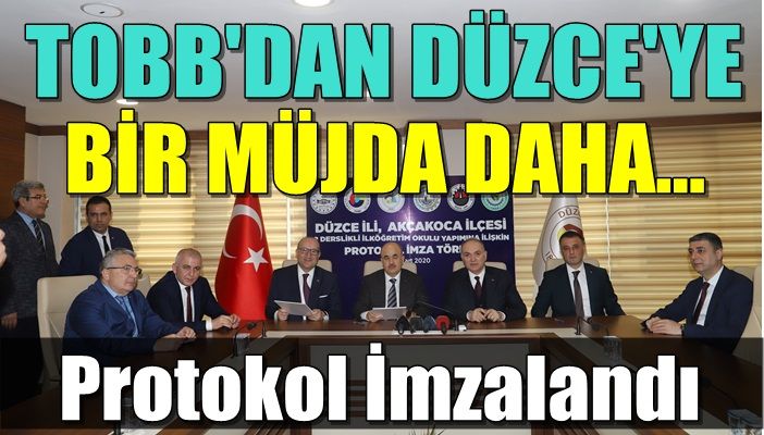 TOBBDAN DÜZCEYE BİR MÜJDE DAHA