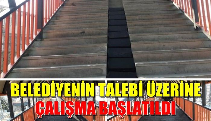 BELEDİYENİN TALEBİ ÜZERİNE ÇALIŞMA BAŞLATILDI